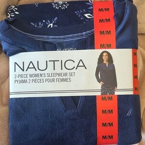 ☀️ Nautica Women's Navy Blue 2-Piece Sleepwear Set